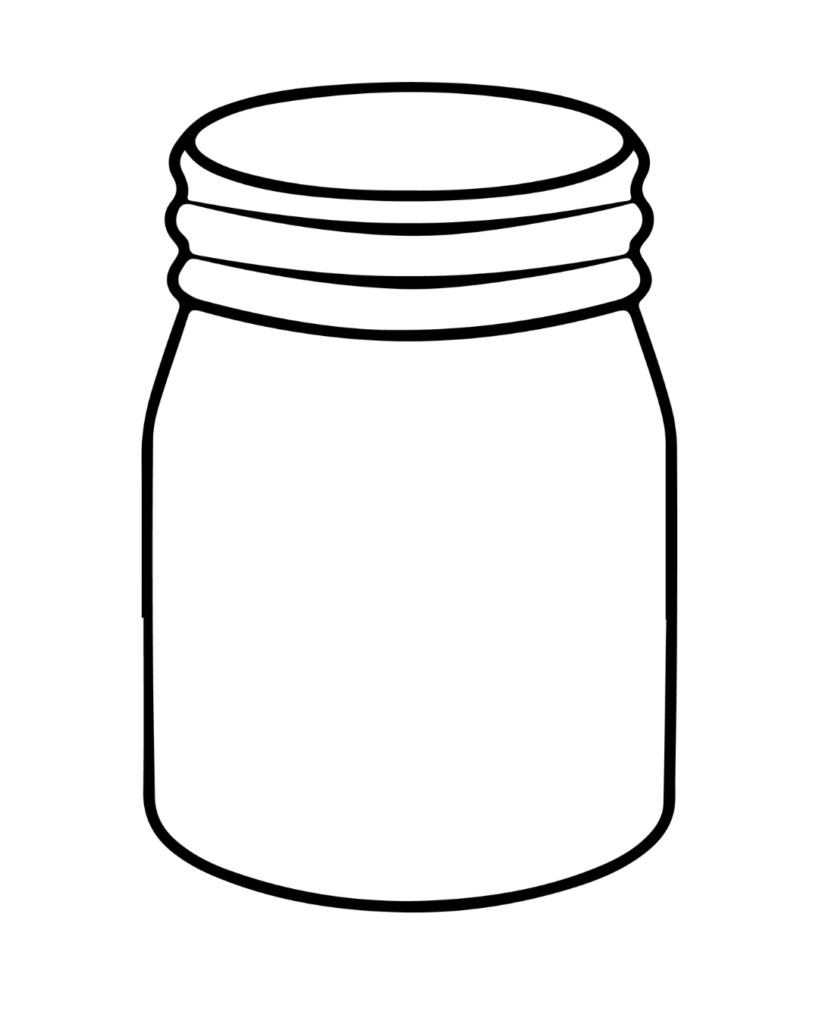 glass canning jar with lid